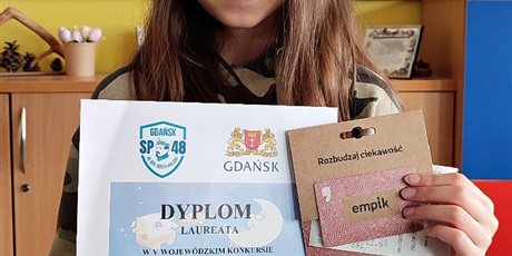 Powiększ grafikę: Aleksandra Budzisz z klasy 3A – Laureatka Wojewódzkiego konkursu