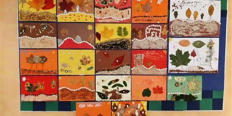 Powiększ grafikę: Galeria prac uczniów klasy 2d "Jesienny pejzaż". 