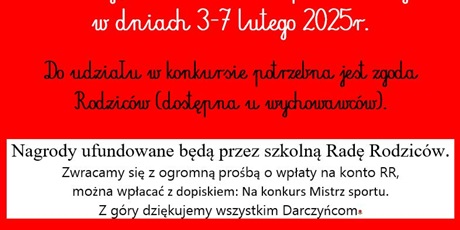 Powiększ grafikę: Informacje o konkursie Mistrz ping-ponga.