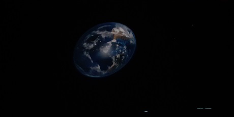 Powiększ grafikę: Widok Ziemi widzianej z kosmosu.