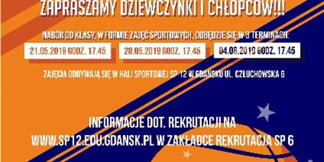 Nabór uczniów do klasy IV SP 6 z oddziałami mistrzostwa sportowego o profilu piłki siatkowej oraz do klasy koszykarskiej.