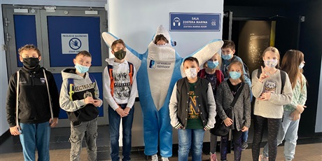 Wizyta uczniów z koła Edukacji morskiej do Oceanarium w Gdyni