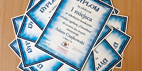 Wyniki szkolnego konkursu wiedzy "Omnibus" dla uczniów klas 2.