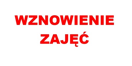 Wznowienie zajęć