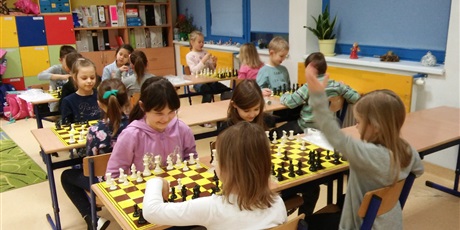 Zajęcia szachowe w klasach 1